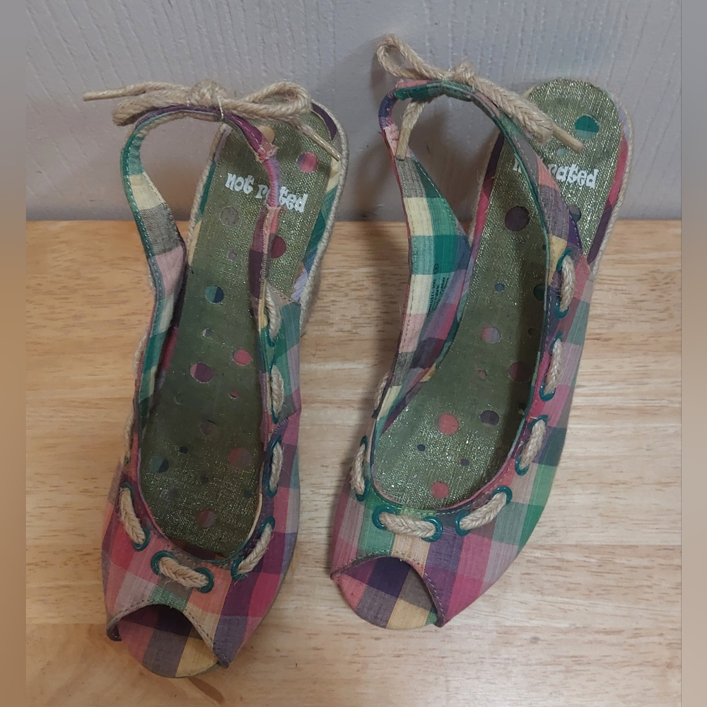 Not Rated Women's Multicolored Wedge Heels Size 8